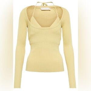 SIMKHAI Jayline ribbed-knit sweater